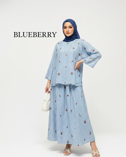 AMANDA SKIRT SET (YAYANA GINGHAM EMBROIDERY SERIES)