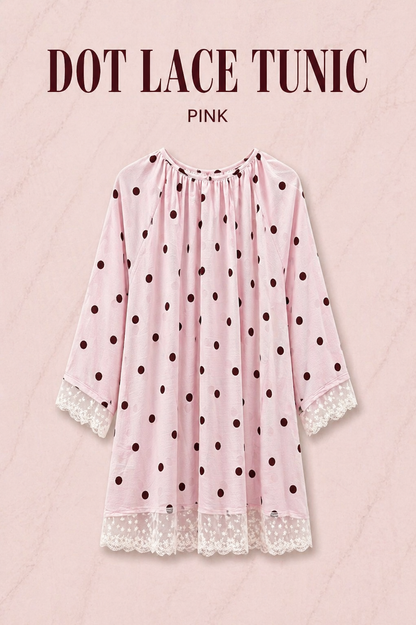 DOT LACE TUNIC
