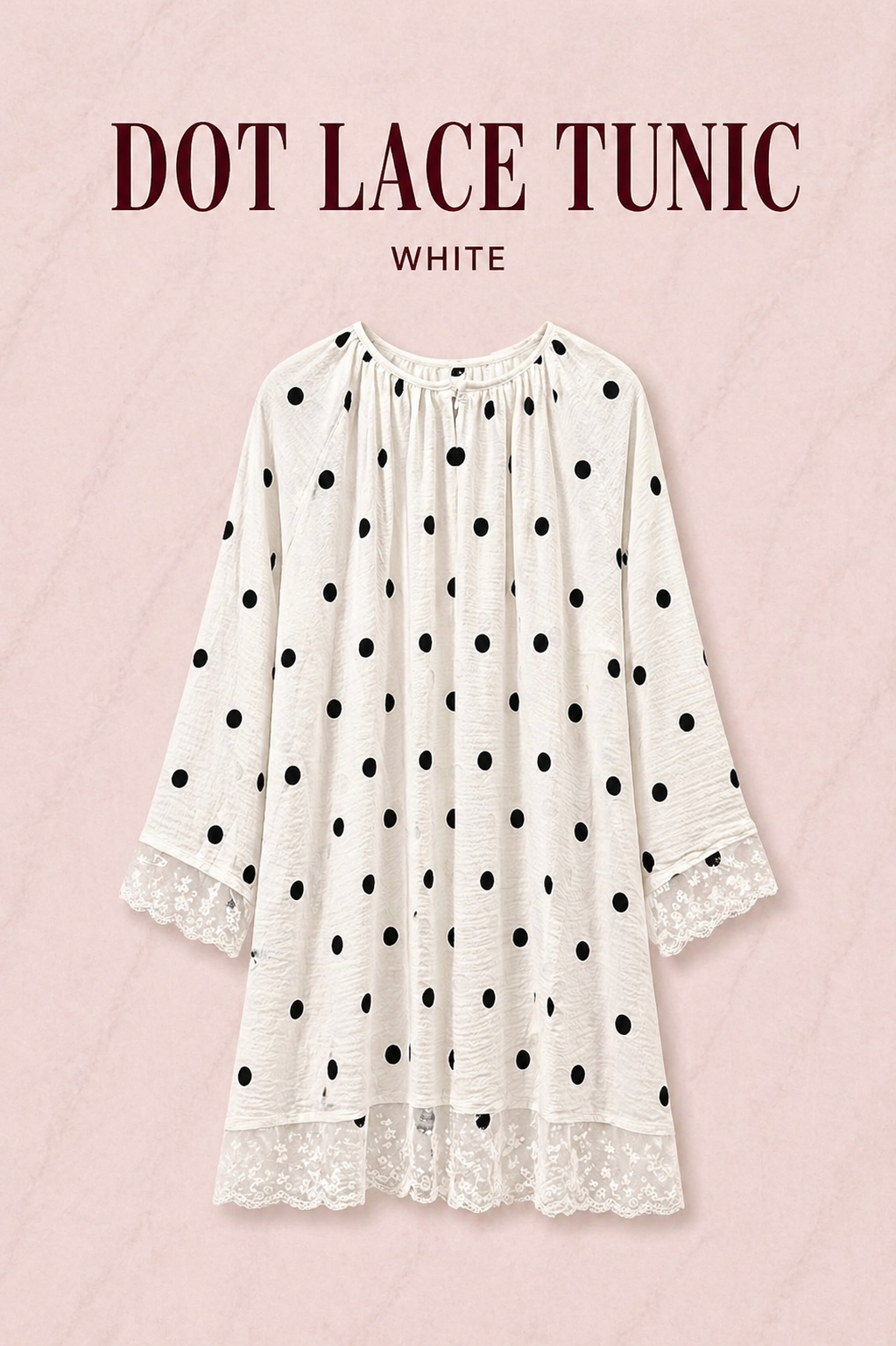 DOT LACE TUNIC