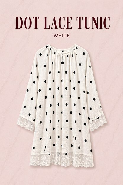 DOT LACE TUNIC