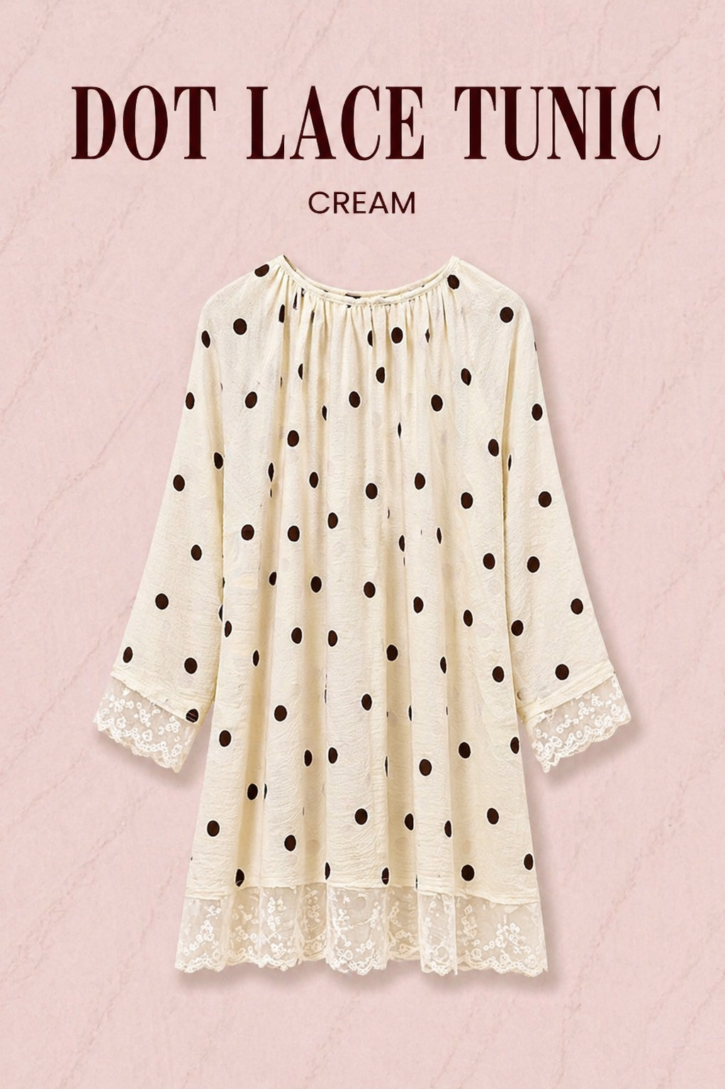 DOT LACE TUNIC