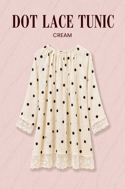DOT LACE TUNIC