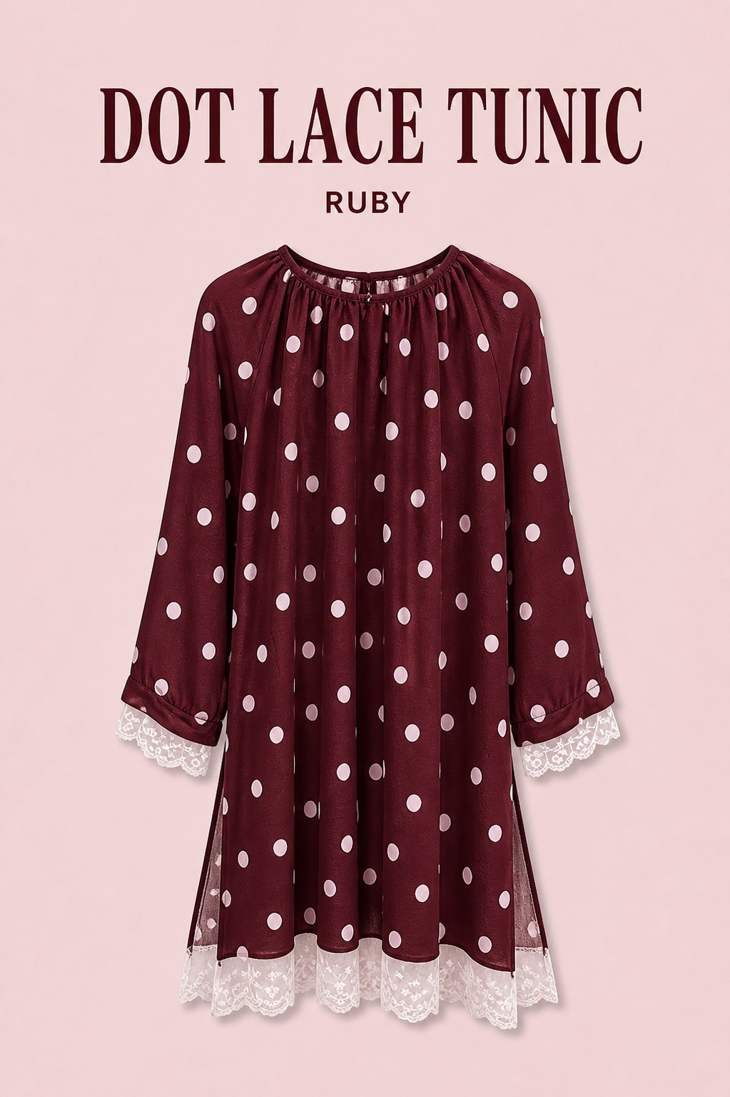 DOT LACE TUNIC