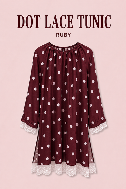 DOT LACE TUNIC